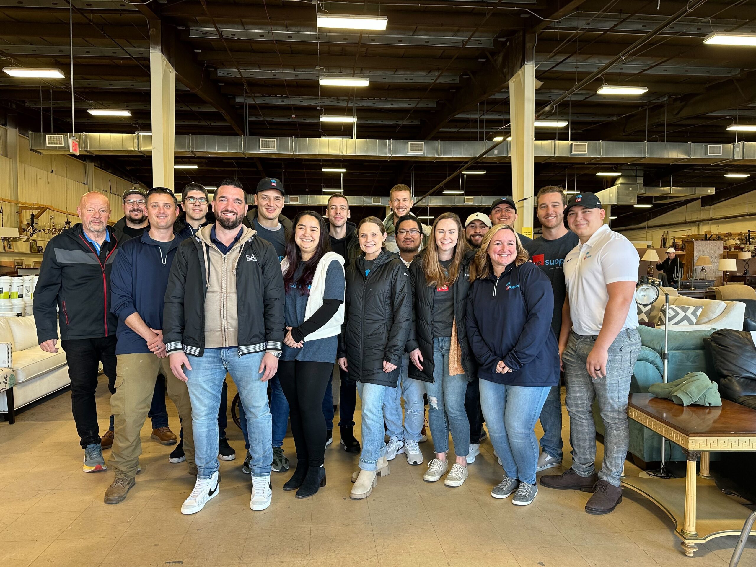 ReSupply team at charity restore