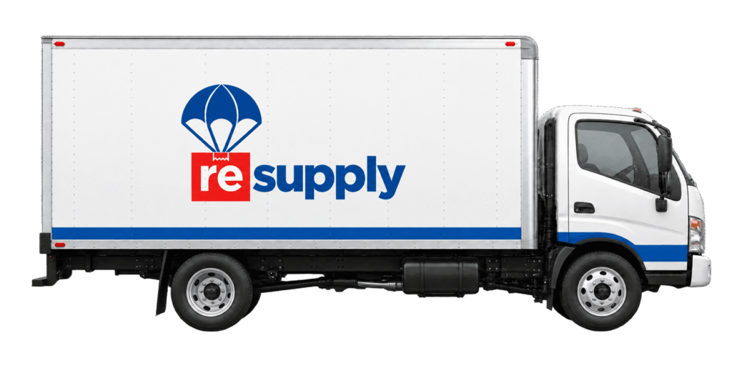 ReSupply box truck for large furniture donation pickup