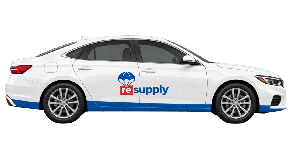 ReSupply sedan for small donation pickup